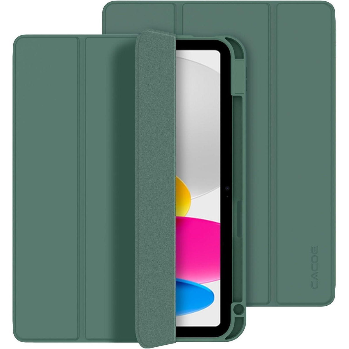 iPad Hülle mit Stifthalter, Nachtgrün, 11./10. Gen.
