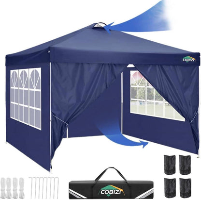 COBIZI Pavillon 3x3 Faltpavillon Wasserdicht Stabil Winterfest