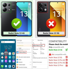 Leder Handyhülle Xiaomi Redmi Note 13 4G Klapphülle Schwarz