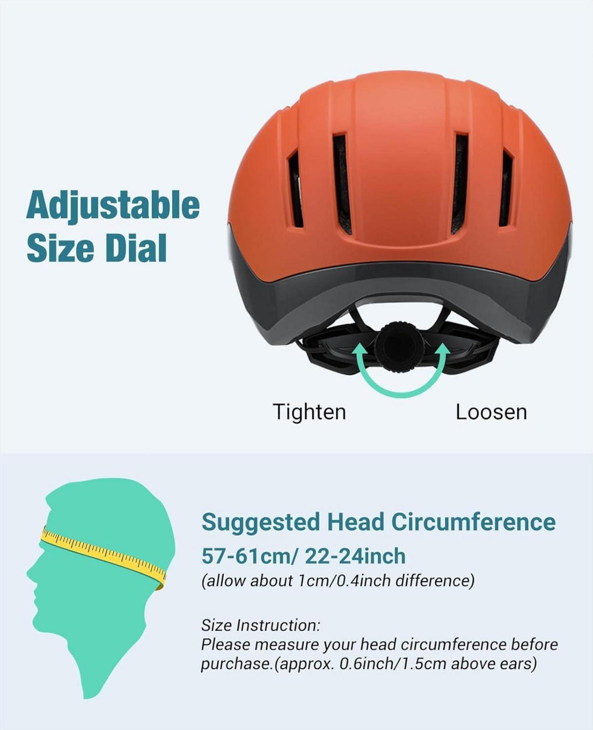 Fahrradhelm Urban mit Schirm Leicht - Double Inmould Technologie