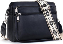 Damen Umhängetasche Mittelgroße Schultertasche aus veganem Leder