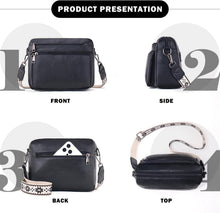 MUIIKOLA Umhängetasche Damen Leder Mittelgroß Crossbody