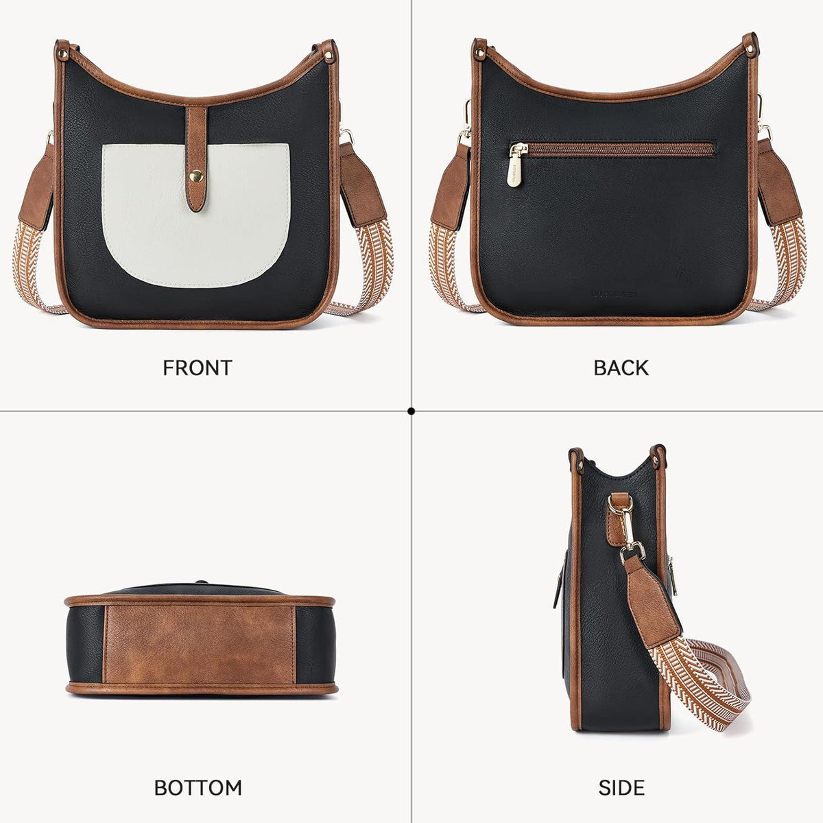 Damen Handtasche mittelgroß Leder Schultertasche Shopper Umhängetasche