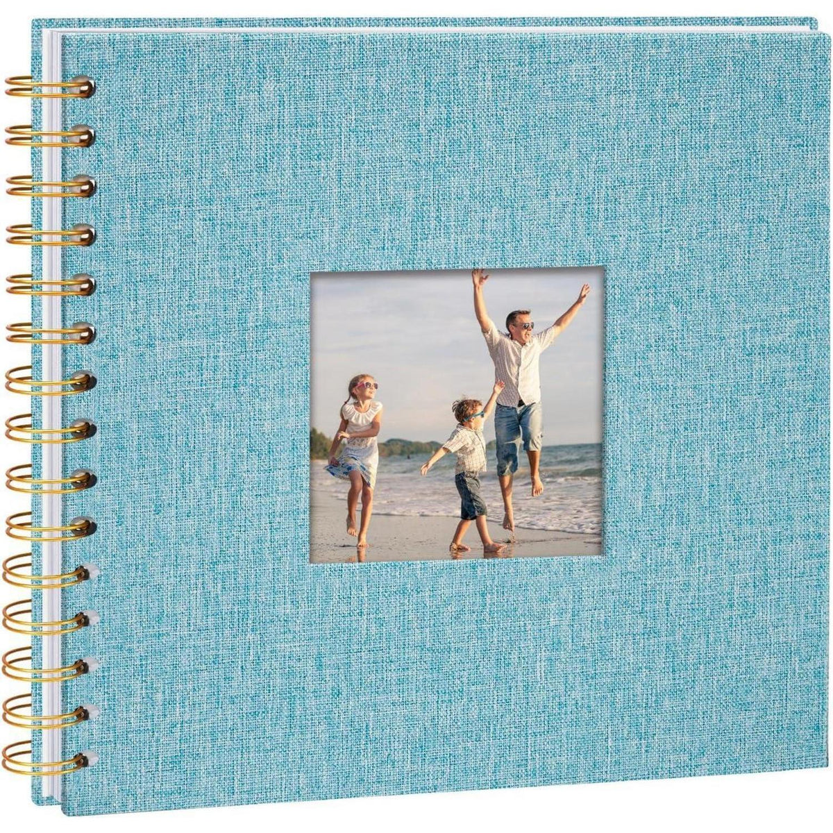 DIY Fotoalbum Hellblau 20,5x20,5 cm mit 40 Seiten