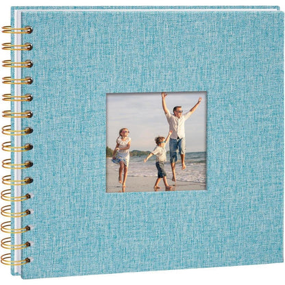 DIY Fotoalbum Hellblau 20,5x20,5 cm mit 40 Seiten