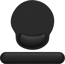 Ergonomisches Mauspad mit Handauflage und Handballenauflage Schwarz
