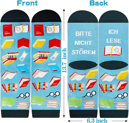 Lustige Lesersocken für Frauen - Geburtstagsgeschenk