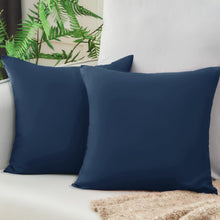 Vielit Mikrofaser Kissenbezüge Dunkelblau 40x40 2er Set OEKO-TEX