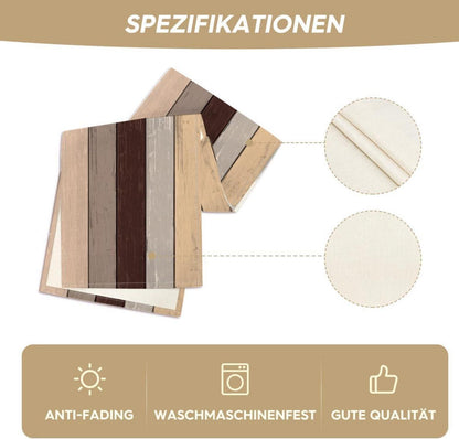 Herbst Tischläufer 40x300 cm Braun Rustikal Holz Stil