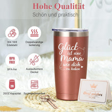 Livole Edelstahl Weinbecher 600ml Mama Geschenk Muttertag