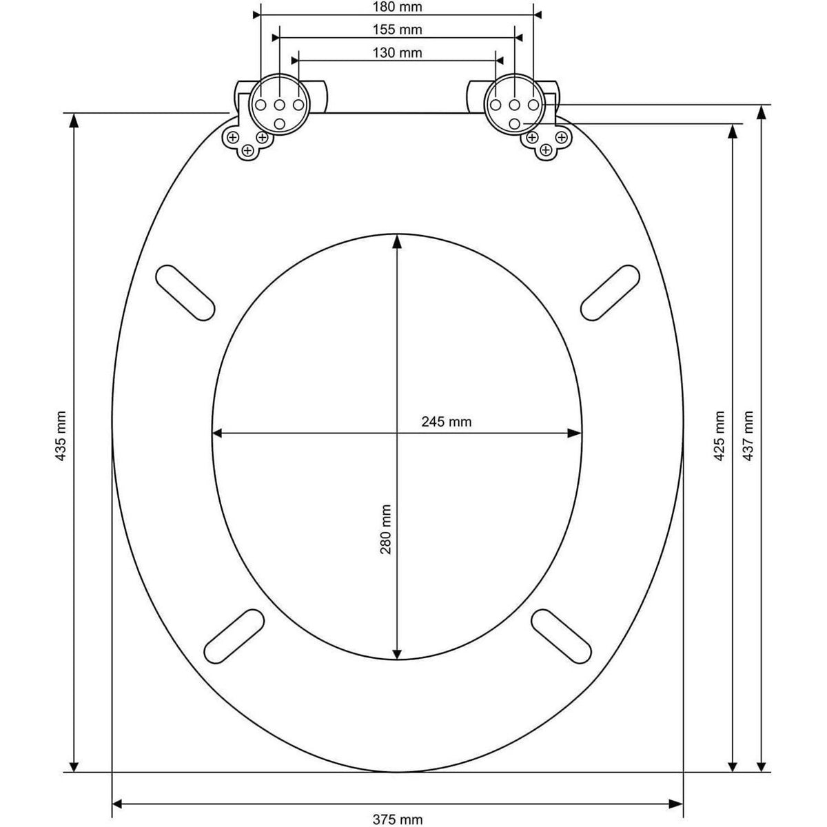 WC Sitz mit Absenkautomatik, Holz, Motiv Wüstenstein