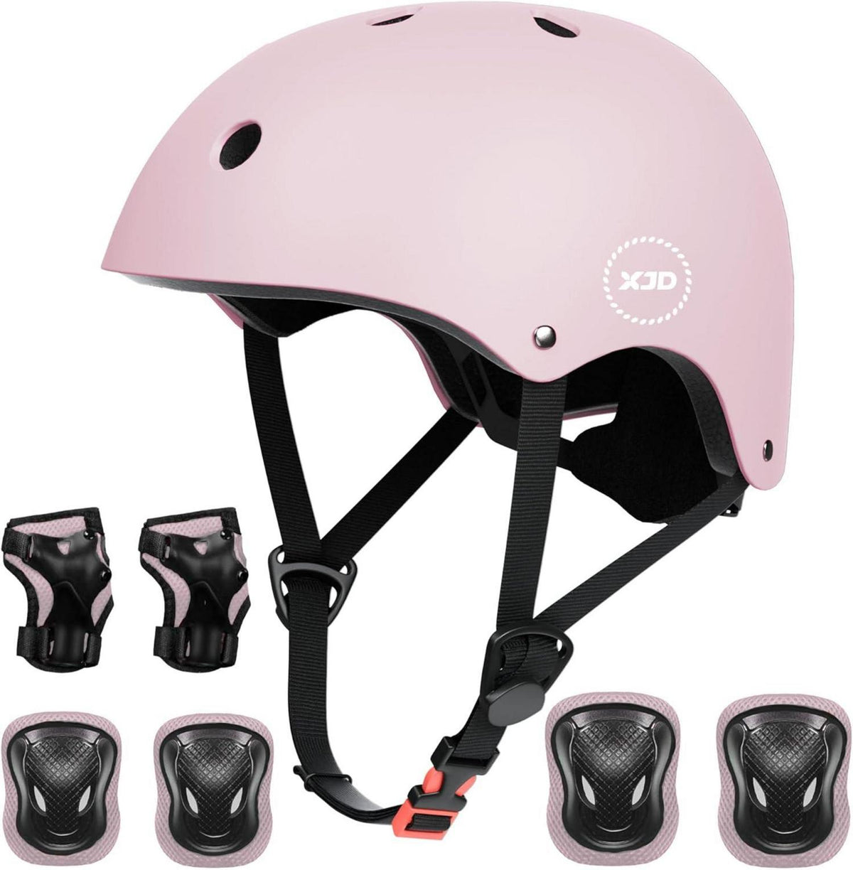 Fahrradhelm für Kinder CE-Zertifizierung Multisport Rosa Lila Set