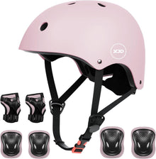Fahrradhelm für Kinder CE-Zertifizierung Multisport Rosa Lila Set