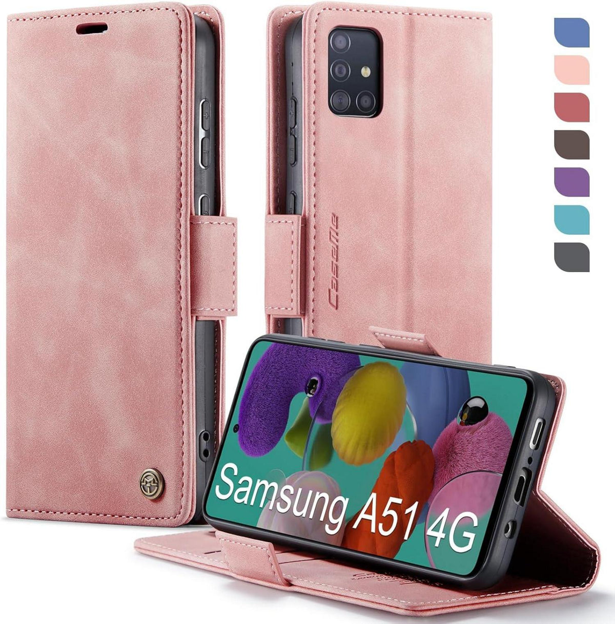 Samsung Galaxy A51 4G Klapphülle PU Lederhülle RFID Schutz