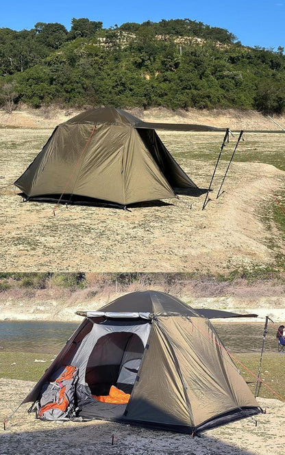 Zelt 2 Personen Wasserdicht Vorzelt Ultraleicht Wurfzelt Camping