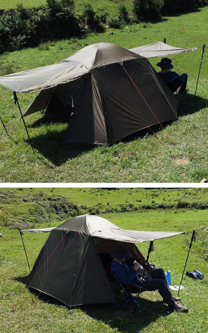 Ultraleichtes Zelt 2 Personen Wasserdicht mit Vorzelt 3 Man Camping Outdoor