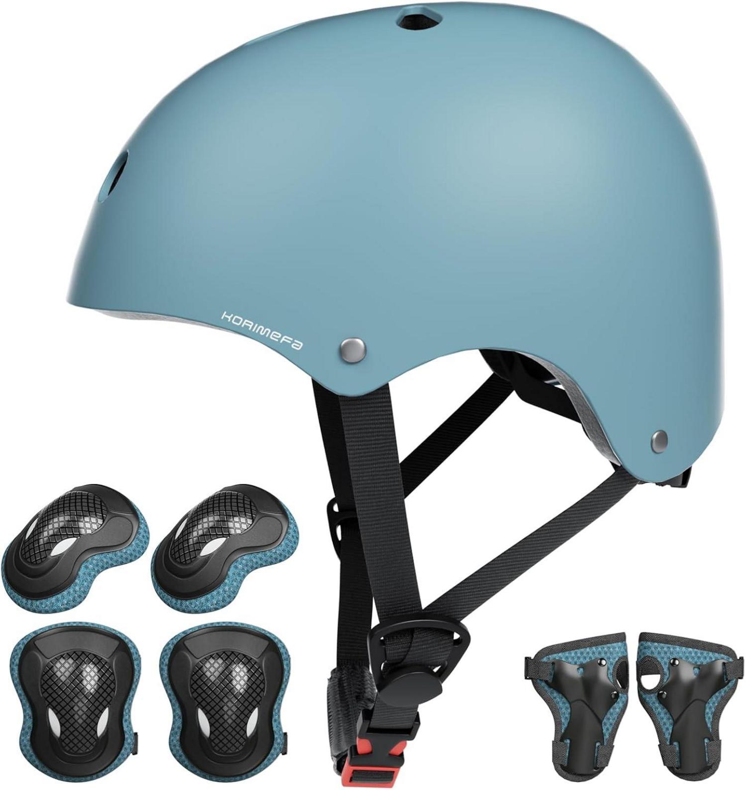 Kinder Fahrradhelm Skaterhelm verstellbar CE-Zertifizierung Blau