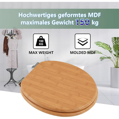 WC Sitz mit Absenkautomatik aus Holz – Motiv Auswahl