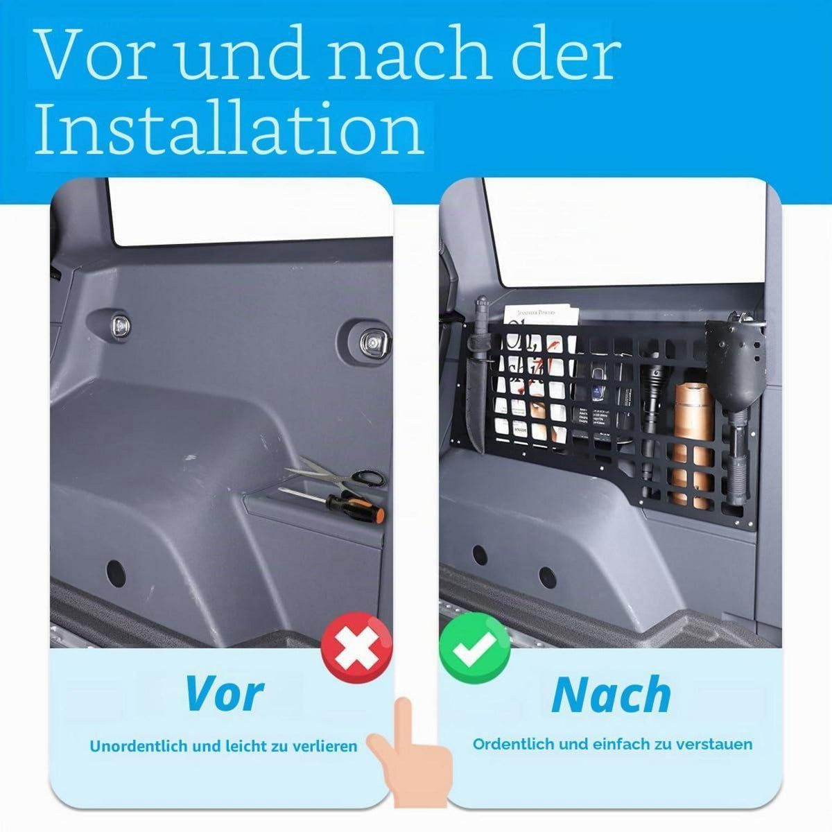 Kofferraum-Organizer Grenadier 2020-2024 | MOLLE-Panel & Regal