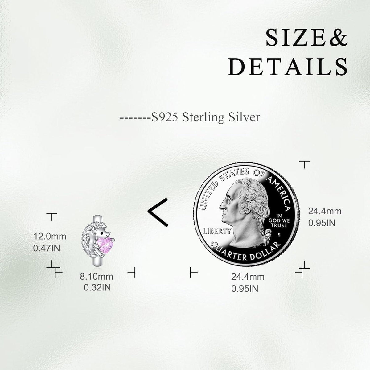 Creolen aus 925 Sterling Silber mit Tier-Motiv und Zirkonia