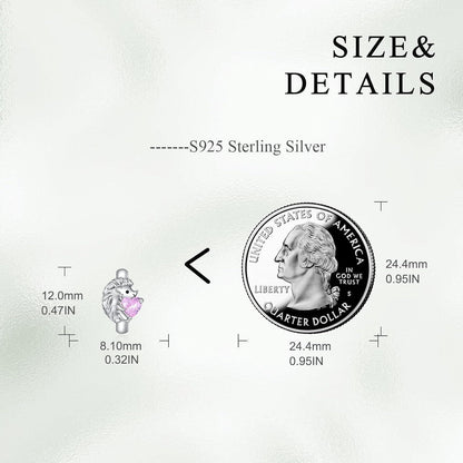 Creolen aus 925 Sterling Silber mit Tier-Motiv und Zirkonia