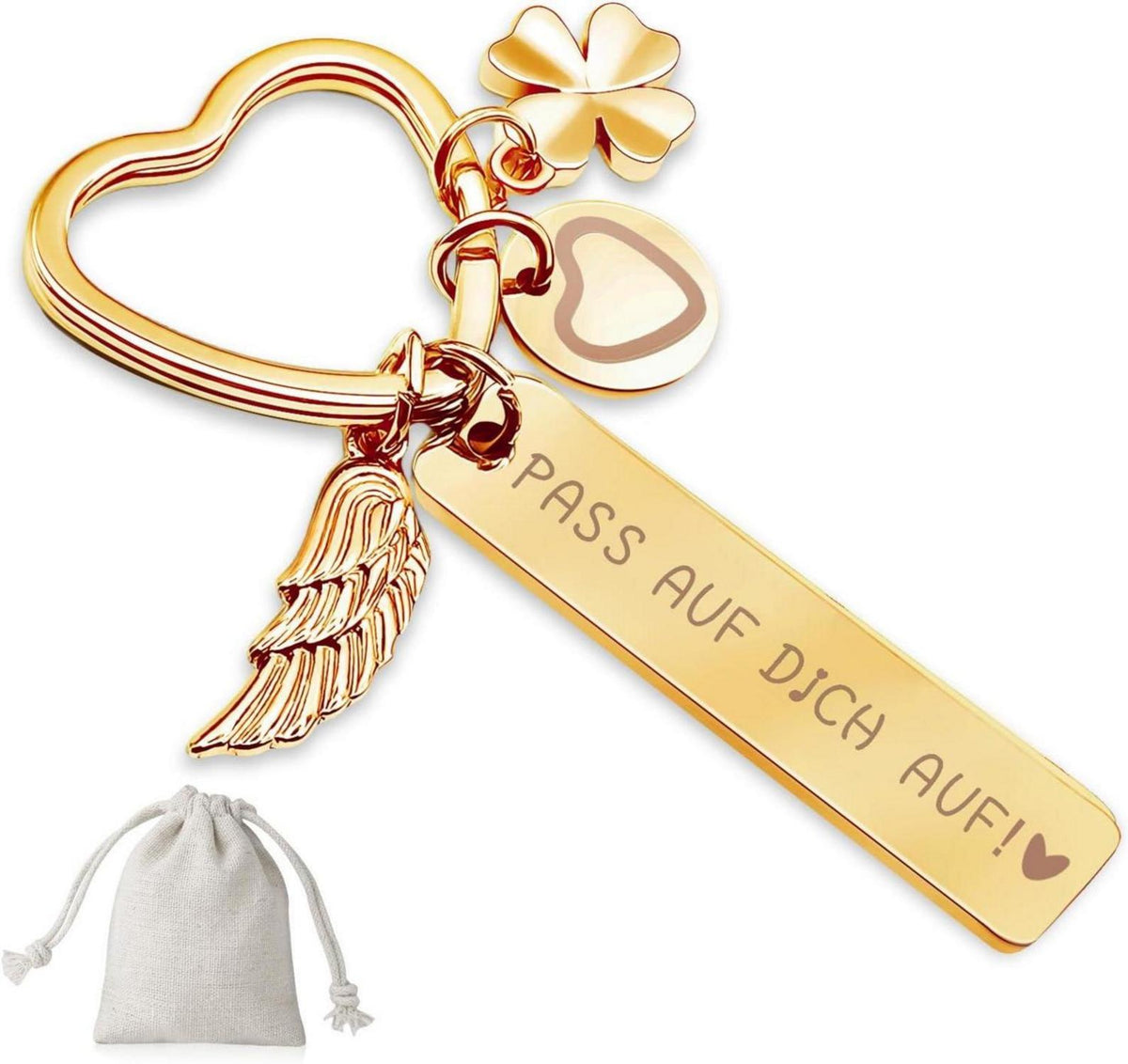Herz Schlüsselanhänger personalisiert gravieren Geschenk Frauen