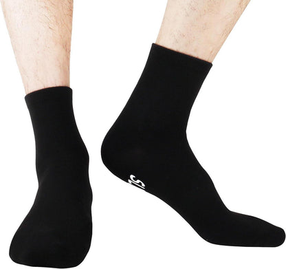 Jeasona Socken Baumwolle Rutschfest Schwarz 43-46