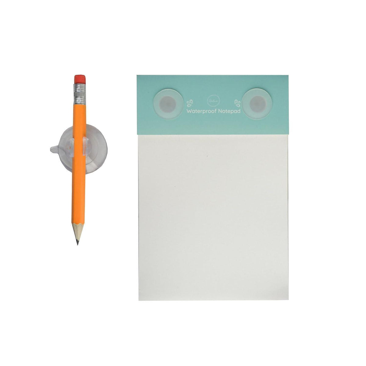 Wasserdichter Duschnotizblock mit Bleistift & Saugnäpfen