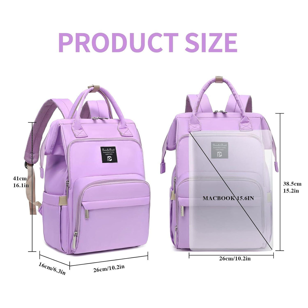 Baby Wickelrucksack mit Wickelunterlage und großer Kapazität