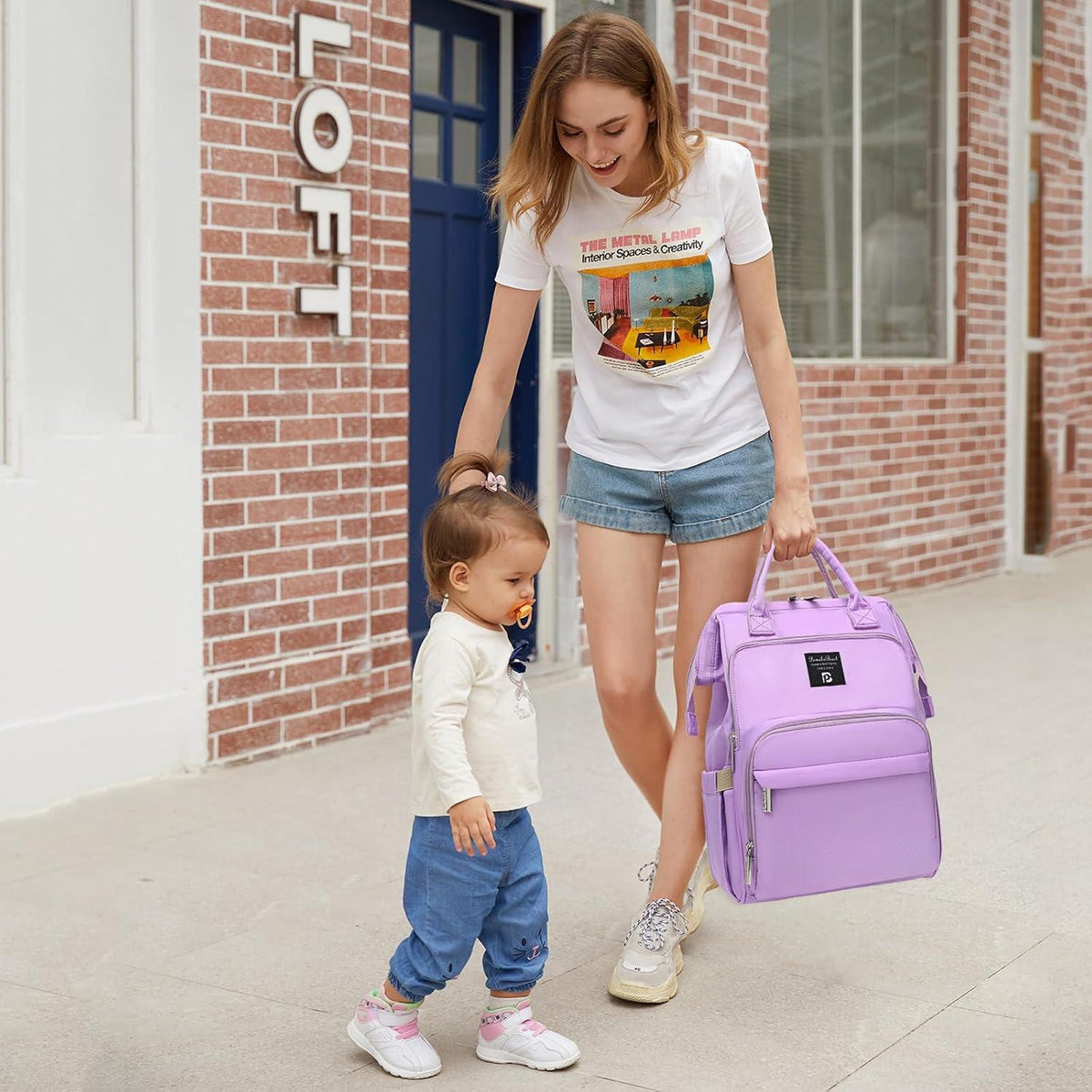 Baby Wickelrucksack Rucksack Wasserdicht Große Kapazität Reiserucksack