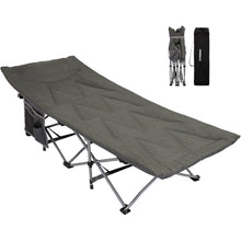 Feldbett klappbar mit Matratze und Seitentasche 190 x 67cm