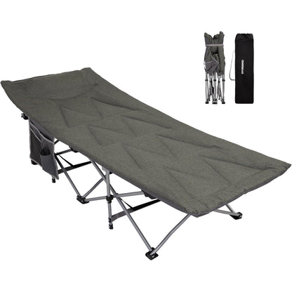 Feldbett klappbar mit Matratze und Seitentasche 190 x 67cm