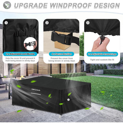 Gartenmöbel Abdeckhaube 150x90x75cm – Wasserdicht & Windfest