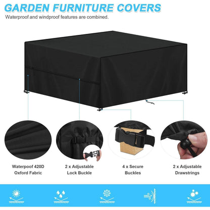 Gartenmöbel Abdeckung 150x120x90cm – Wasserdicht & Winterfest