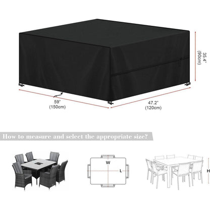 Gartenmöbel Abdeckung 150x120x90cm – Wasserdicht & Winterfest