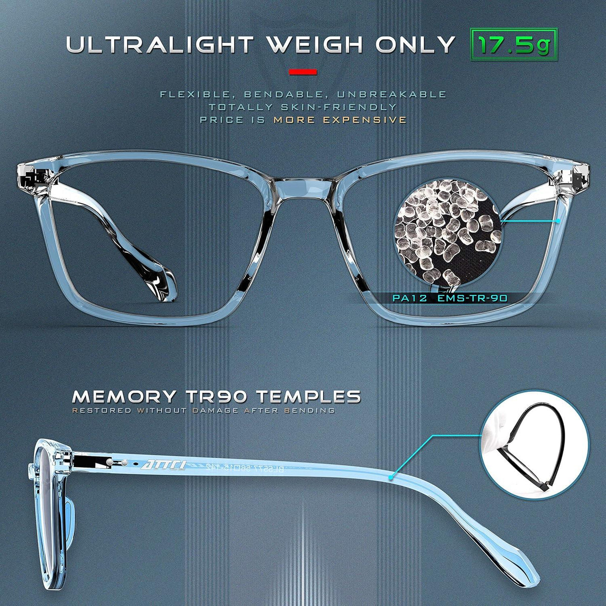 Blaulichtfilter Computerbrille UV400 Schutz Kopfschmerz Reduzierung