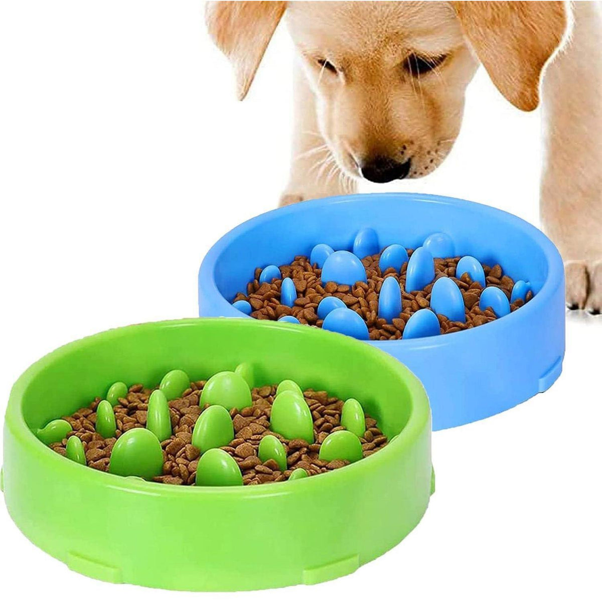 2x Anti-Schling Napf für Hunde & Katzen – Slow Feeder