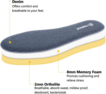 Memory Foam Einlegesohlen - Weiche Schuheinlagen für Sport und Alltag