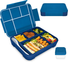 Brotdose Kinder mit Fächern 1300ml Auslaufsicher Bento Box