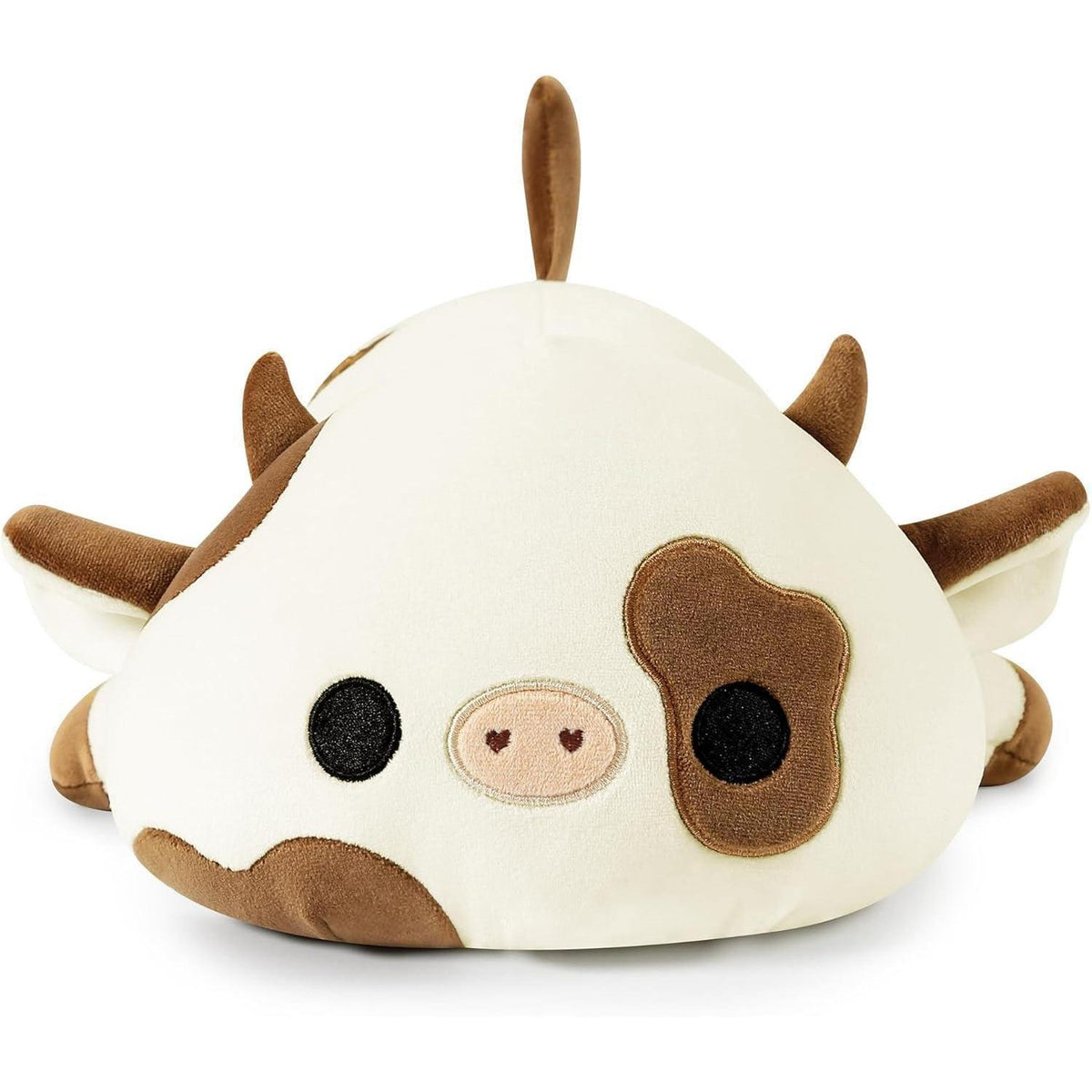 Kuscheltier Kuh Plüschtier 30cm Braun - Weiches Kuschelkissen Geschenk