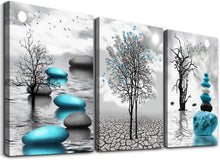 Leinwandbilder Schwarz Weiß Großer Baum See Landschaft Modern 40x58cm