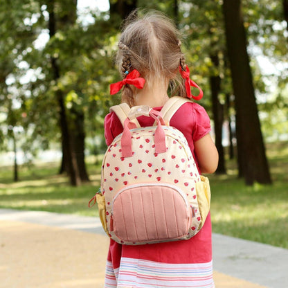 Kinderrucksack Mädchen Erdbeere 30cm für 2-5 Jahre