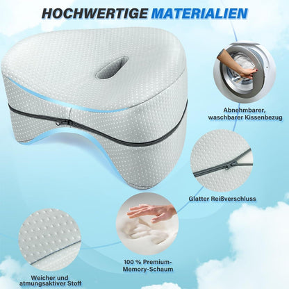 SAHEYER Memory Foam Kniekissen Orthopädisch Seitenschläfer Schwangerschaft