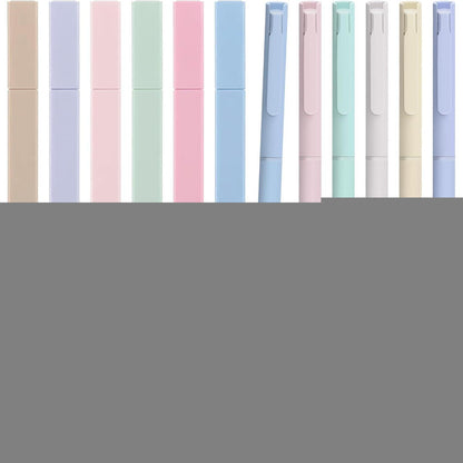18-teiliges Aesthetic Schreibset: Textmarker, Gelstifte & Korrekturroller