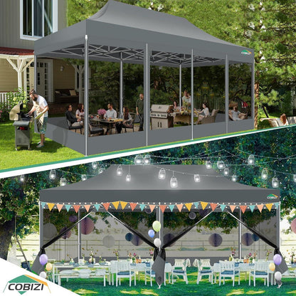 Faltpavillon 3x6m – Wasserdicht, UV-Schutz & Seitenwände