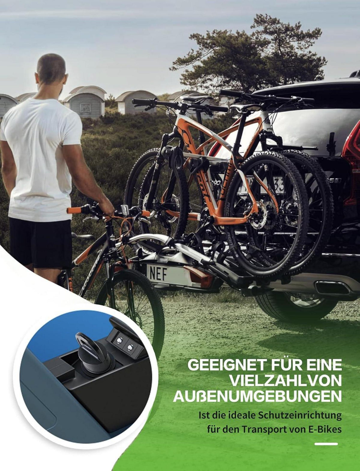 PETGILL Bosch E-Bike Batterieabdeckung | 2er Set | Transportschutz, wasserdicht & staubdicht