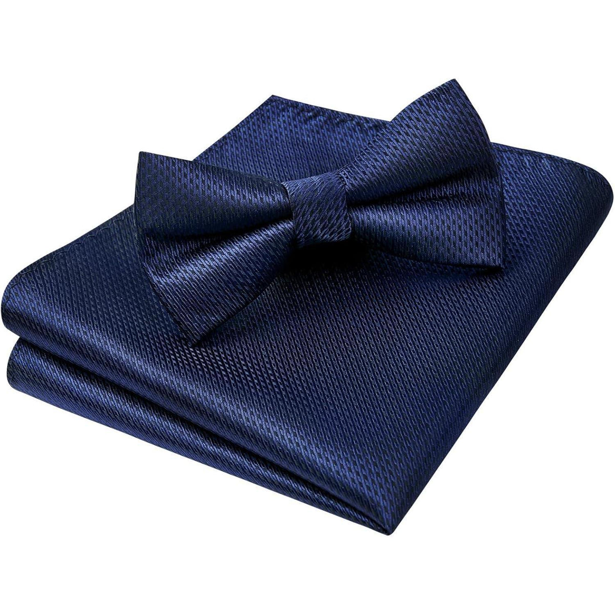 Fliegen Set Herren mit Einstecktuch, vorgebunden, marineblau
