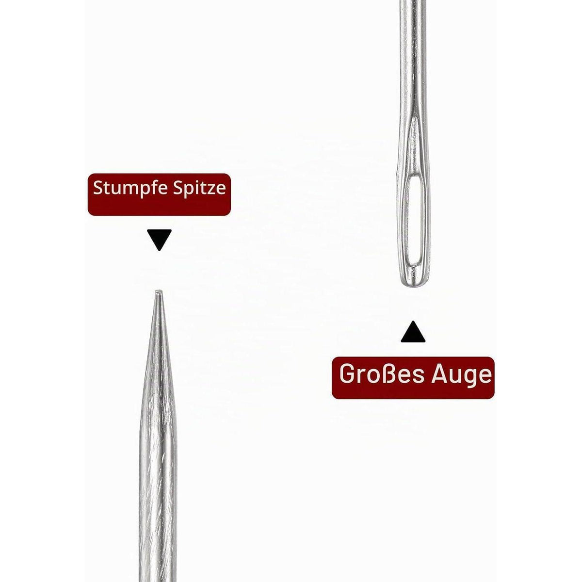 Polsternadeln extra lang 30cm - 2er Set Edelstahl
