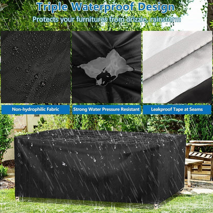Wasserdichte Gartenmöbel Abdeckung 160x130x90cm