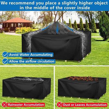 Wasserdichte Gartenmöbel Abdeckung 160x130x90cm